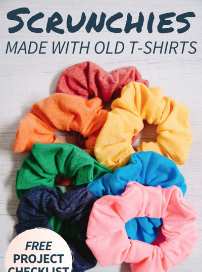Transforming-Old-Shirts-into- Scrunchies