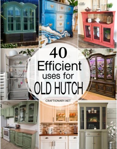 40 Efficient uses for old china hutch