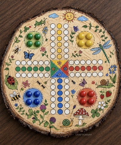 painted-rocks-and-wood-slices-board-game-diy