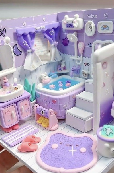 Mini-Clay-Miniature-Dollhouse-Washroom