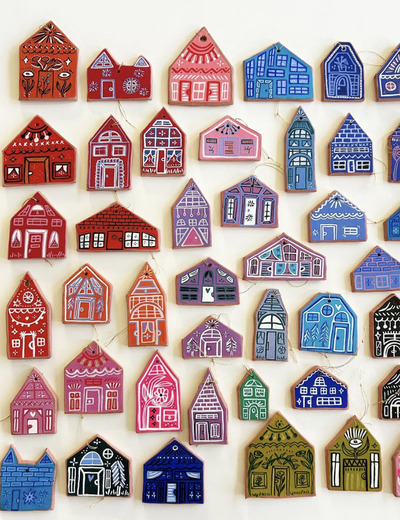 Miniature-Clay-House-Ornaments