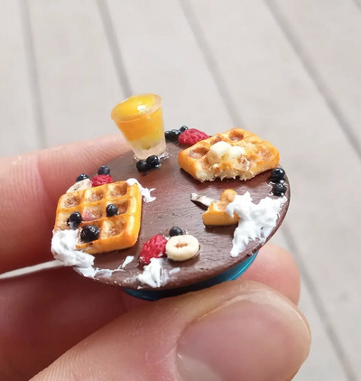 Miniature-Waffle-Breakfast-Clay-Magnets