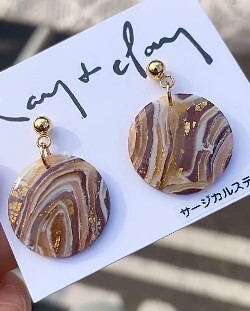 Polymer Clay and Foil Earrings