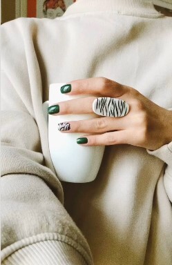Zebra print Ring
