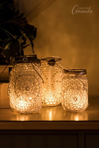 crouchet-doiles-Doily-Luminaries