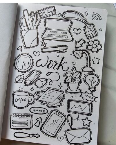 daily-desk-snapshot-doodle-art-journaling