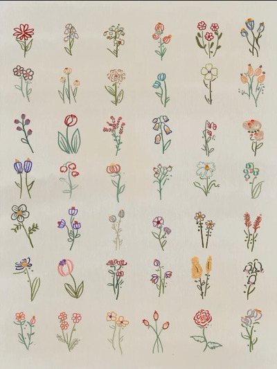 doodle-a-day-art-journal-draw-one-flower-everyday-on-procreate