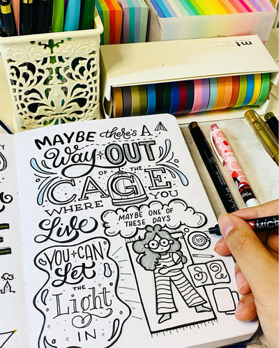 doodle-art-typography-bullet-journaling-page