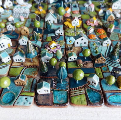 polymer-clay-mini-cottages-and-homes