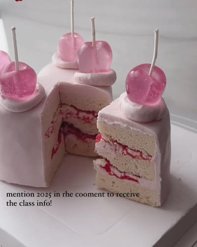 Heart-Shaped-Cake-Candle
