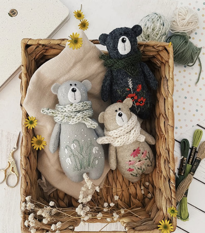 needle-felting-Majestic-Bears