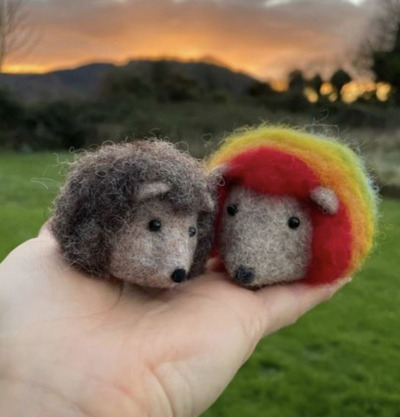 needle-felting-Tiny-Hedgehog
