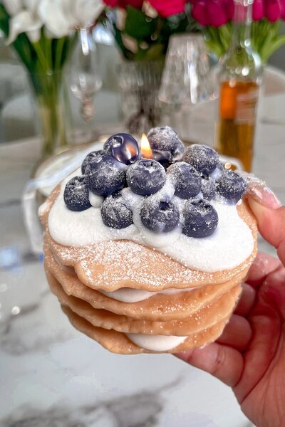blueberry-pancake-candle-idea