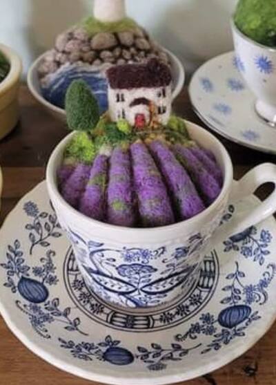 felt-landscape-vinatge-teacup-garden-craft