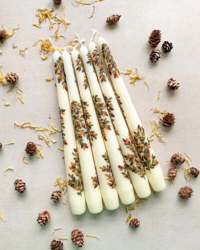 Autumn-Leaves-Ideal-for-Thanksgiving-decor-hand-painted-candles-diy
