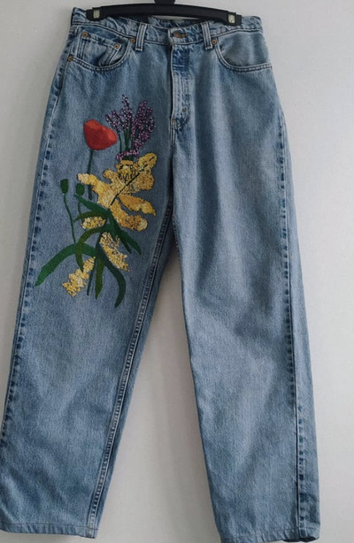 Bespoke-poppy-flower-and-lavender-embroidery