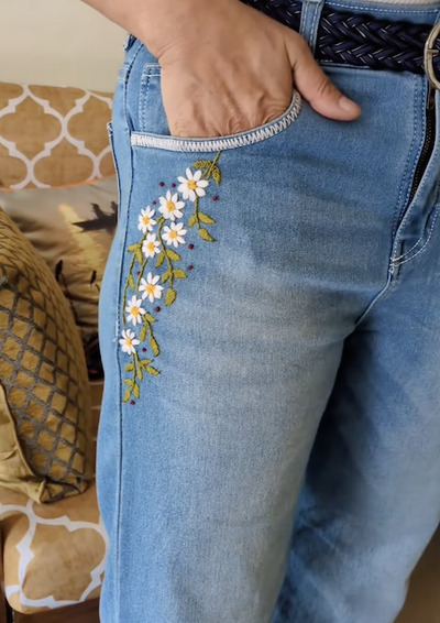 Floral-denim-trend