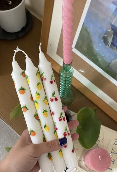 Fruits-and-vegetables-hand-painted-candles-diy