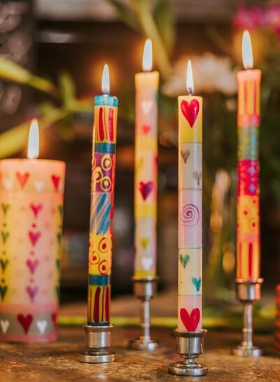 Golden-Glow-Hand-Painted-Candles