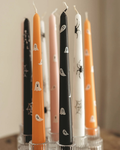 Halloween-Candles-hand-painted-candles-diy