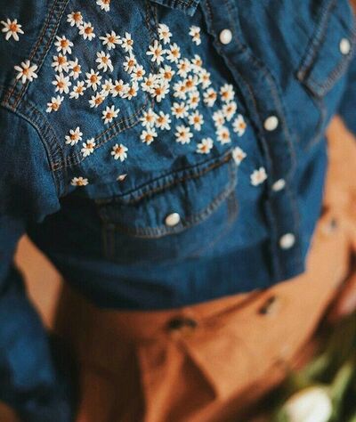 Hand-embroidered-jacket-Asymmetrical-Floral-Art