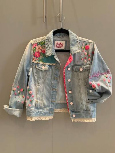 Hand-embroidered-jacket-Crochet-Embroidered-baby-Jacket
