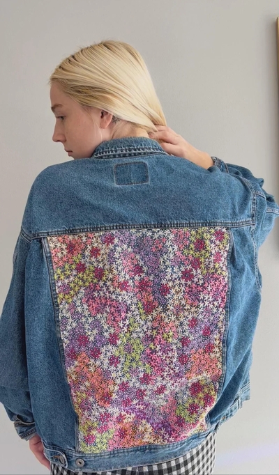 Hand-embroidered-jacket-Floral-Flood-Back