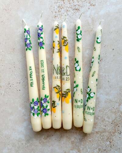 Monogrammed-Wedding-Keepsake-Candles-Personalized-for-gifts-or-events-hand-painted-candles-diy