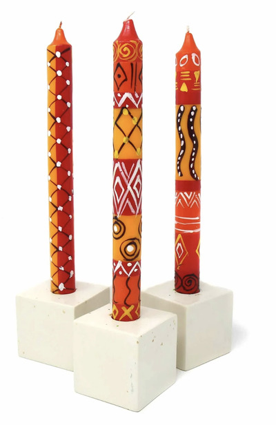 Vibrant-Tapered-Candles-hand-painted-candles-diy