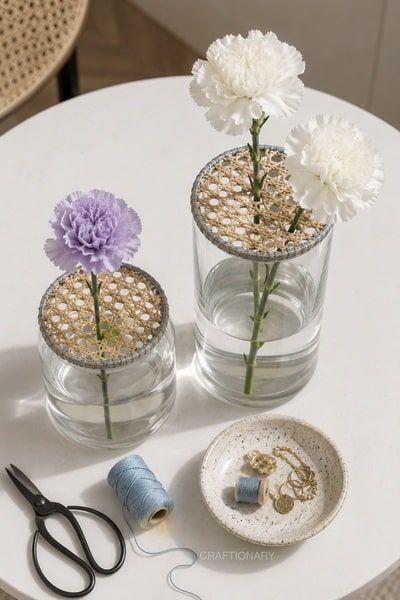 cane-flower-holder-diy-vase
