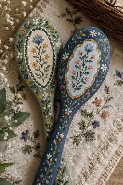 painted-wood-hairbrushes-gift-idea