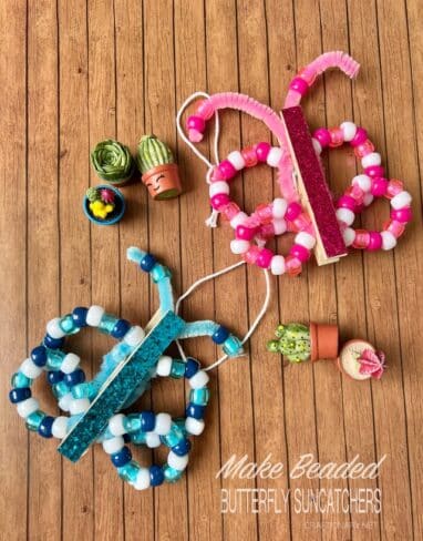Finding Mindfulness in Making Beaded Butterfly Suncatcher