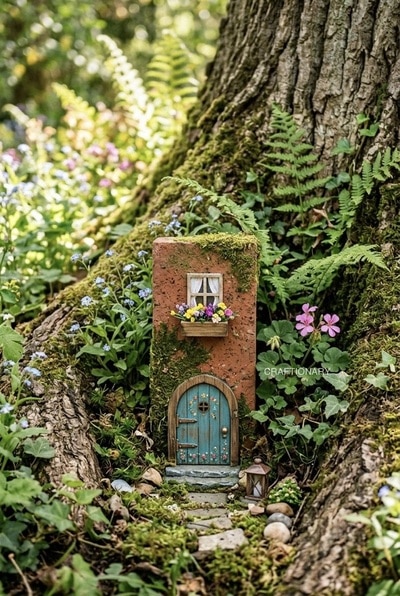 painted-brick-fairy-door-diy