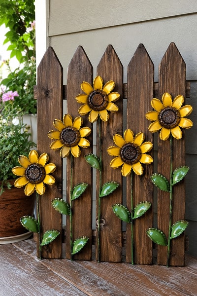 sunflower-bottle-cap-pallet-art-diy
