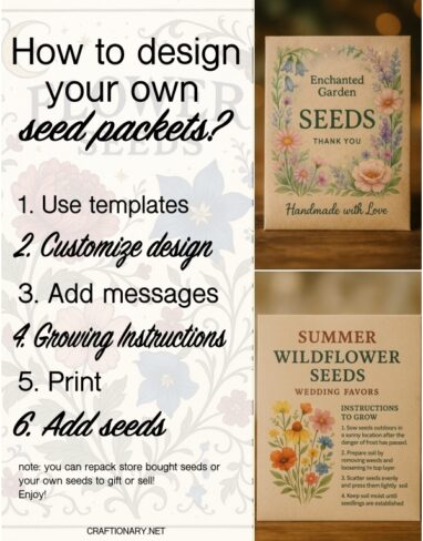 How to Make Seed Packets with Canva FREE Printables?