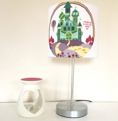Cross-Stitch-Lampshades