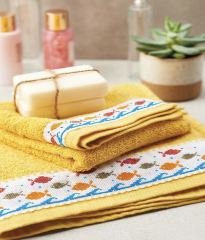 DIY-Cross-Stitch-Towels