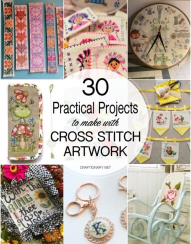 30 Practical Craft Uses for Cross Stitch Artwork