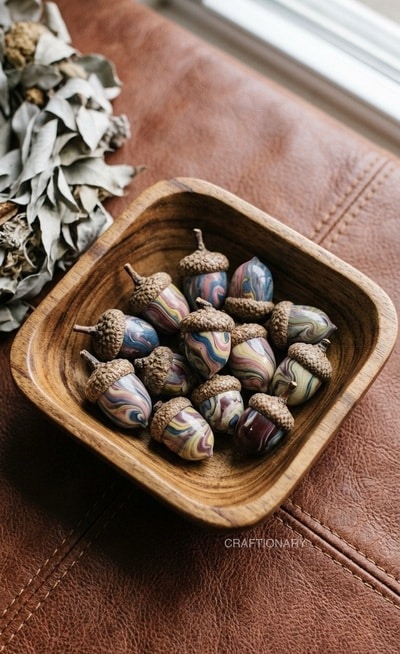 dip-nail-polish-acorn-art-diy
