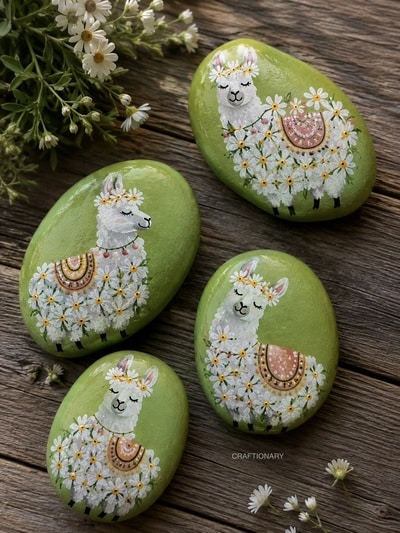 hand-painted-llama-rock-painting-art-idea