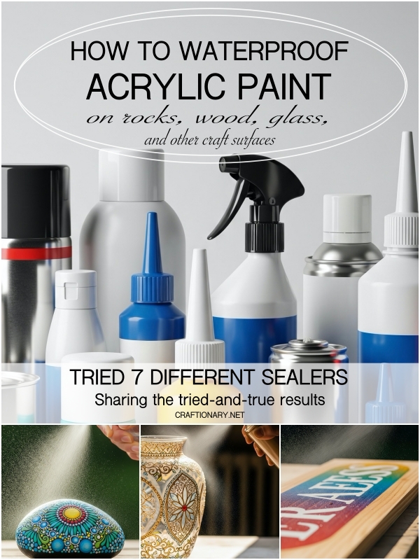 how-to-waterproof-acrylic-paint-on-rocks-wood-glass-craft-surfaces-sealer-test