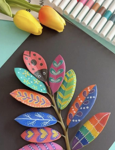 Creative-Painted-Leaves