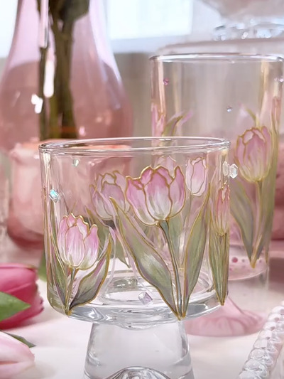 Hand-Painted-Glassware 