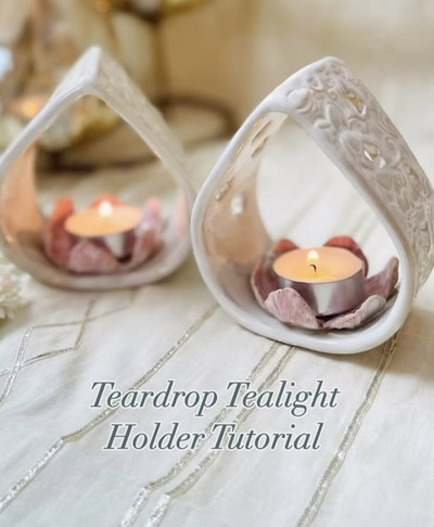Tear-Drop-Tea-Light-Holder