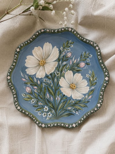 hand-painted-air-dry-clay-plate-diy