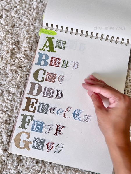 scrapbooking-letters-page-artist-block-diy