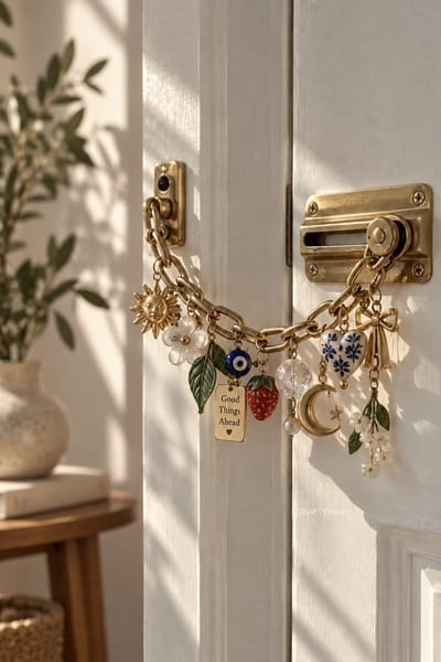 decorating-door-lock-with-protection-charms