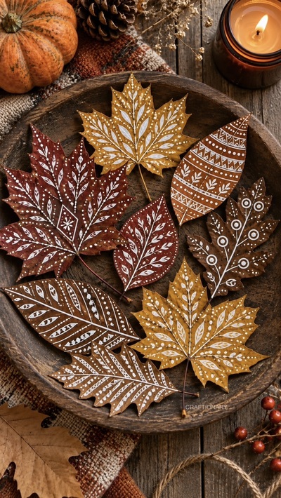 hand-drawn-painted-fall-leaves