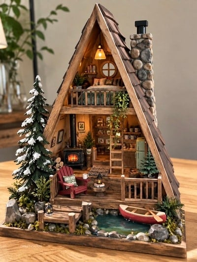 miniature-world-a-shaped-cottage-hut