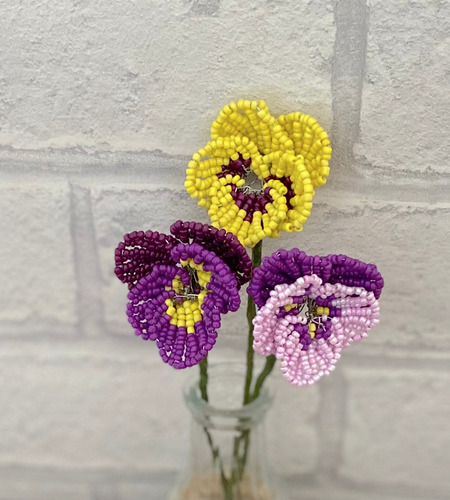 Beaded-flower-pansy-make-craft-kit